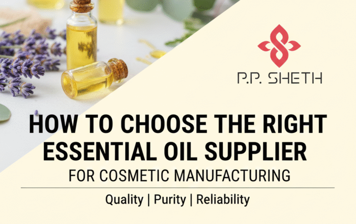Essential Oil Supplier for Cosmetic Manufacturing