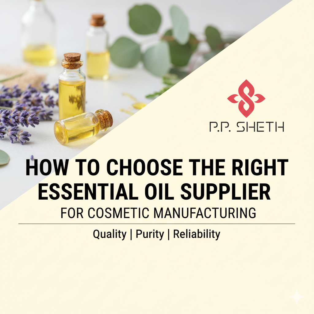 Essential Oil Supplier for Cosmetic Manufacturing