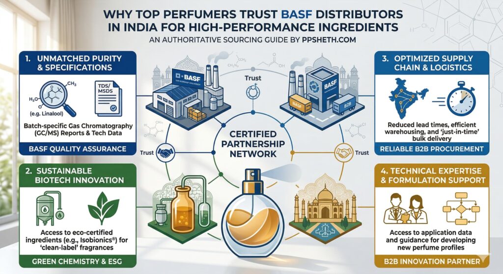 Why Top Perfumers Trust BASF Distributors in India for High-Performance Ingredients