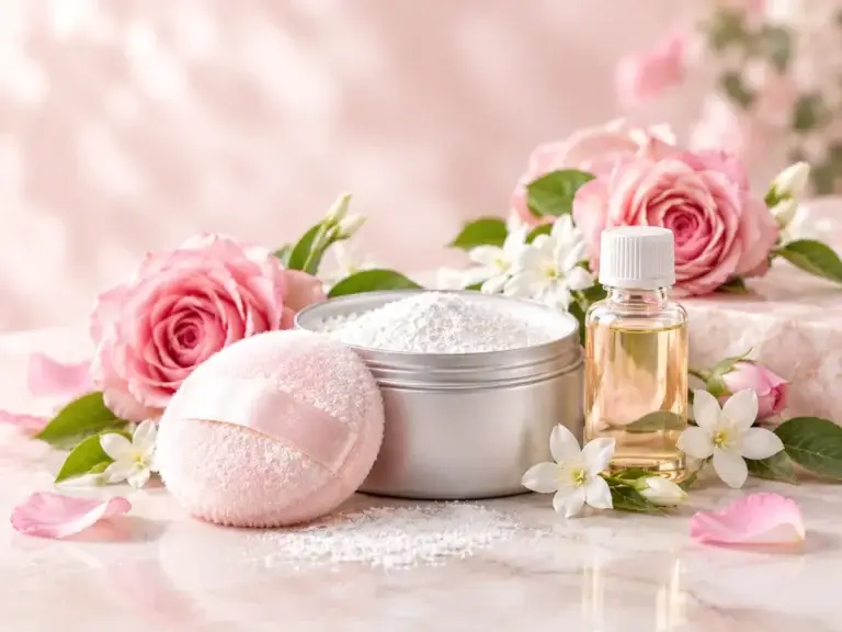 Floral and powdery aroma chemicals for talcum powders and body lotions